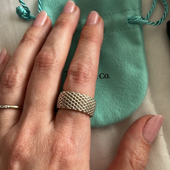 Tiffany & Co Somerset Mesh Ring - Picture 6 of 9